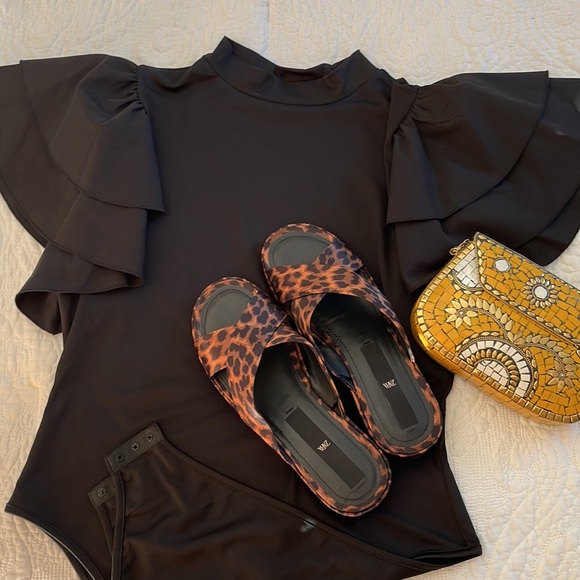 Zara Satin Slides Size 40 - Picture 9 of 11